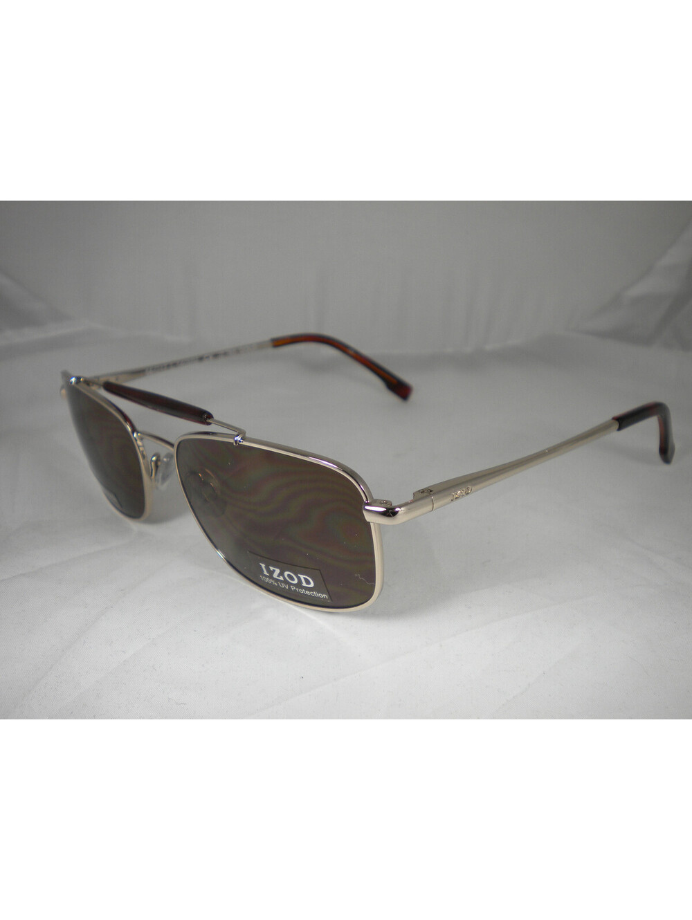 IZOD Men's Sunglasses Aviator Gold Metal Frame